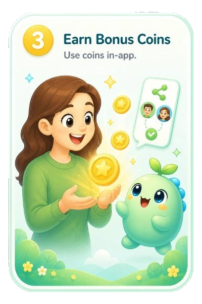 Growly Coins earned from a successful referral